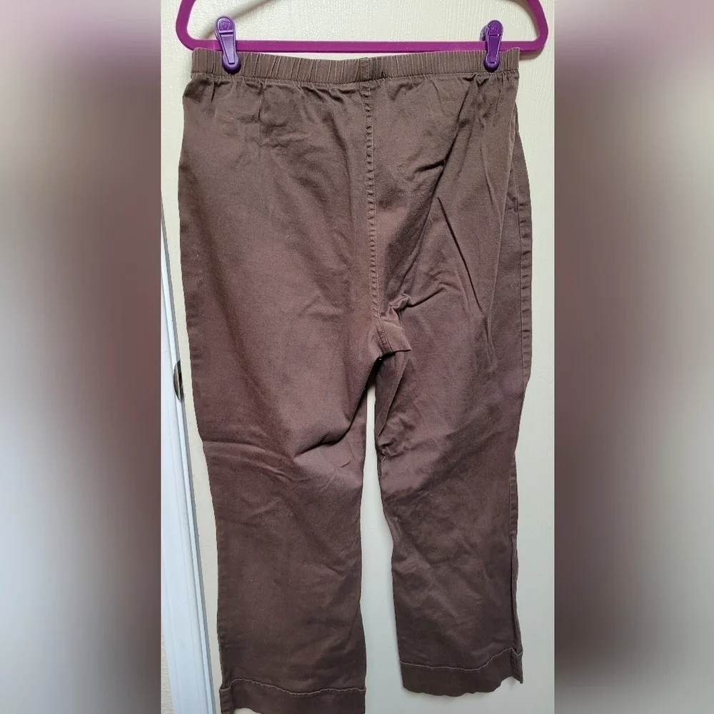 Womens Chocolate Brown Stretch Denim Pants